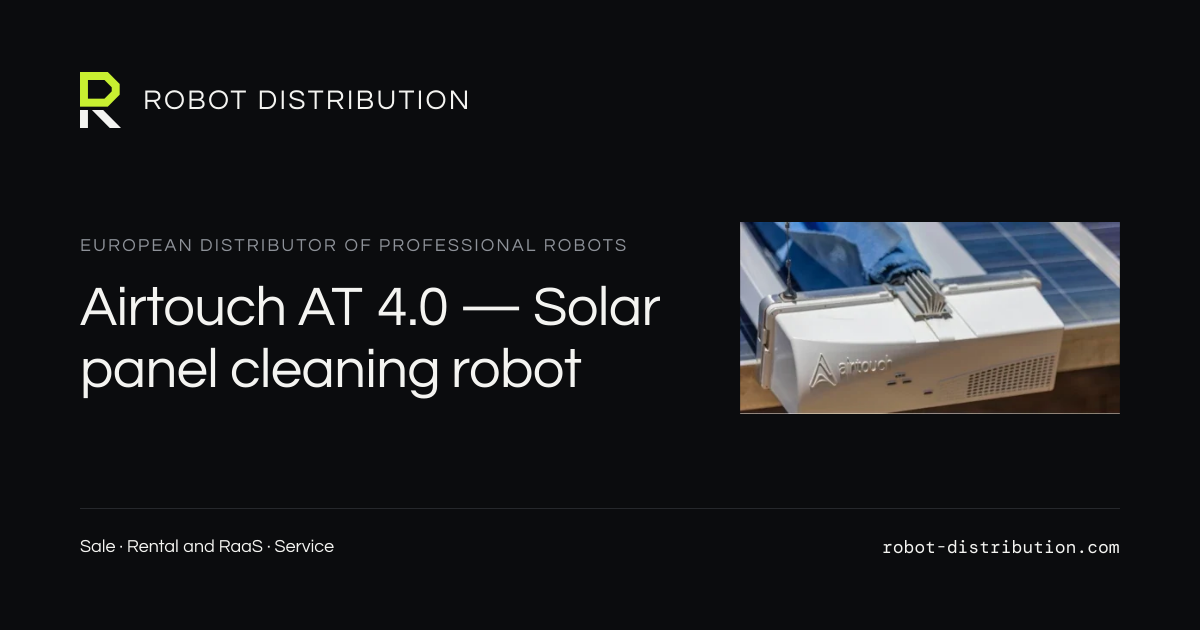 Solar Cleaner Solution Airtouch AT 4.0 — Solar panel cleaning robot